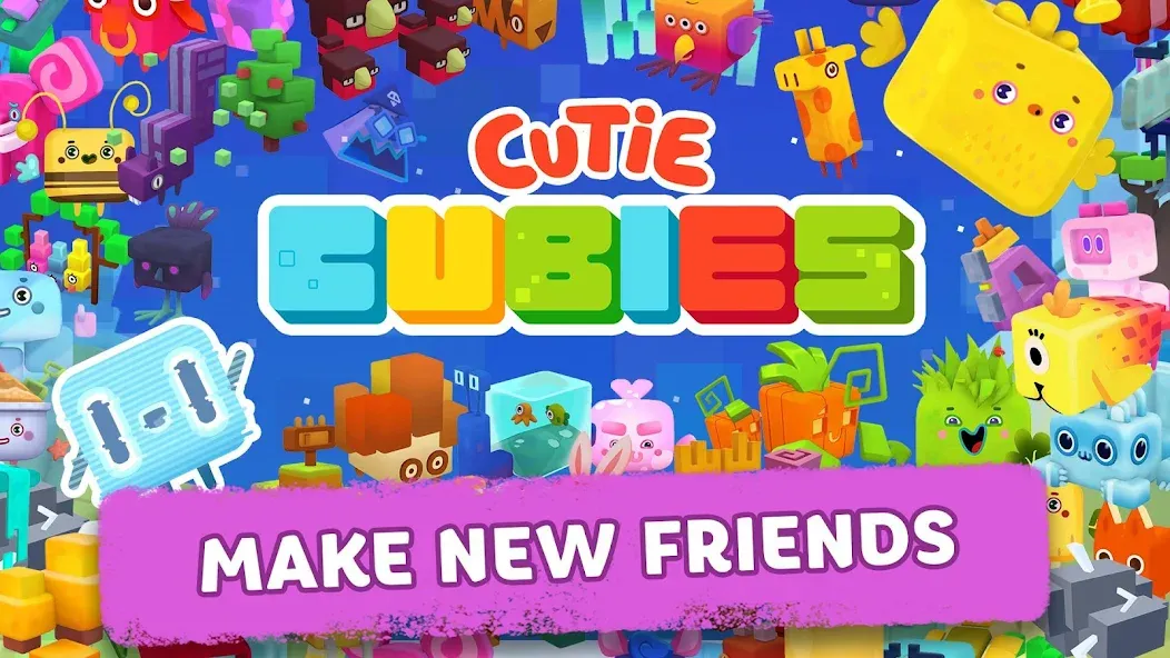 Скачать Cutie Cubies взлом на бесконечные деньги + мод меню screen 2