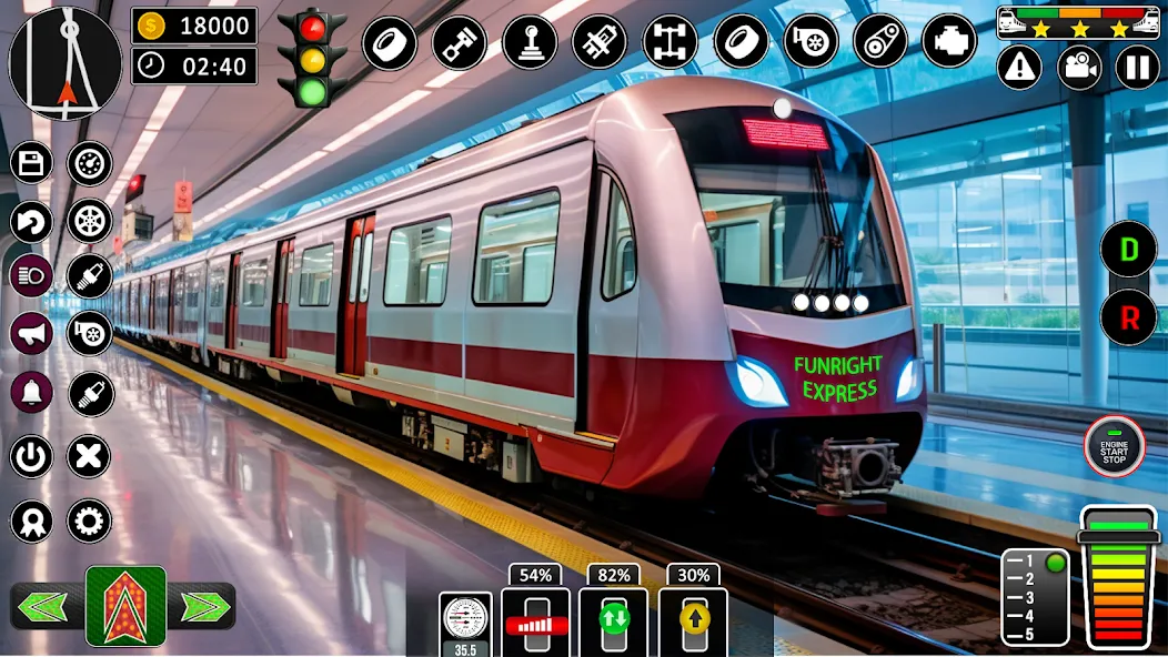 Скачать City Train Games Driver Sim 3D взлом на бесконечные деньги + мод меню screen 1