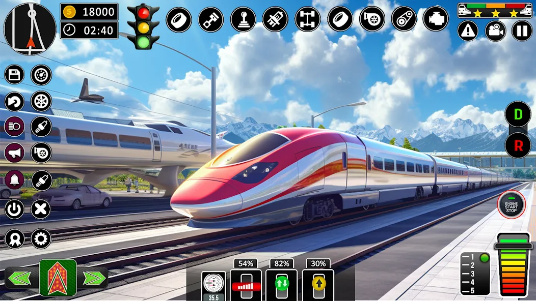 Скачать City Train Games Driver Sim 3D взлом на бесконечные деньги + мод меню screen 4