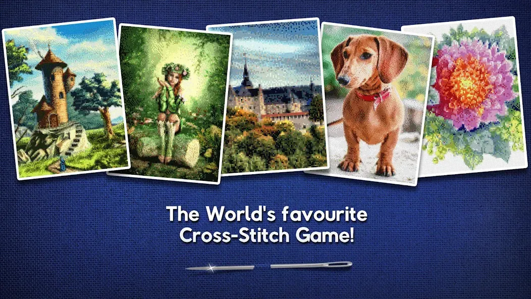 Скачать Cross-Stitch World (Кросс) взлом на бесконечные деньги + мод меню screen 1