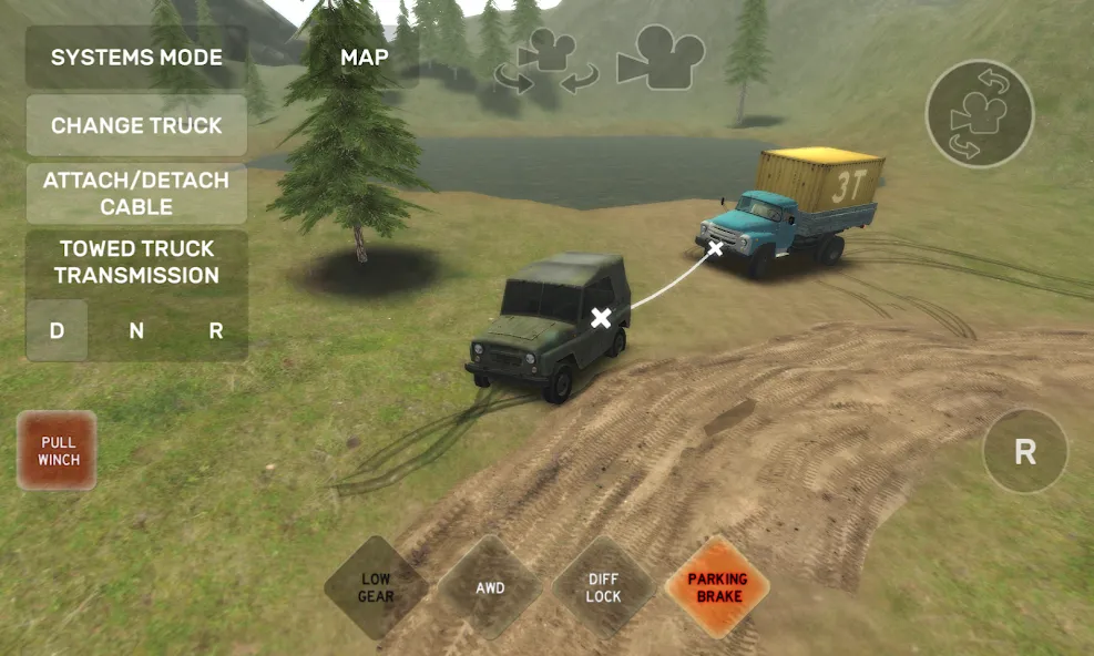 Скачать Dirt Trucker: Muddy Hills (Дрт Трукер) взлом на бесконечные деньги + мод меню screen 1