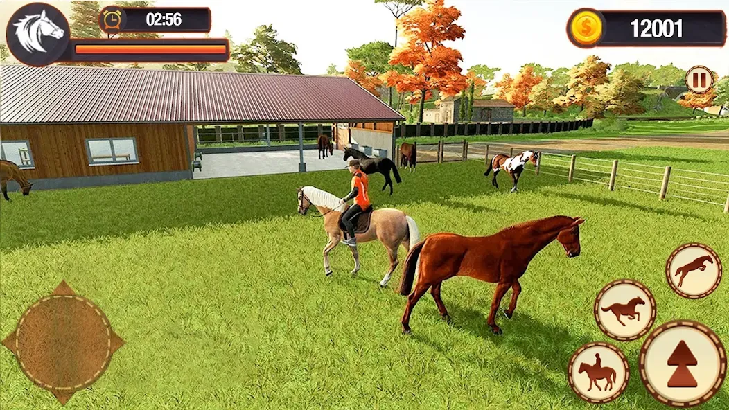 Скачать My Horse Herd Care Simulator (Мой симулятор ухода за стадом лошадей) взлом на бесконечные деньги + мод меню screen 1