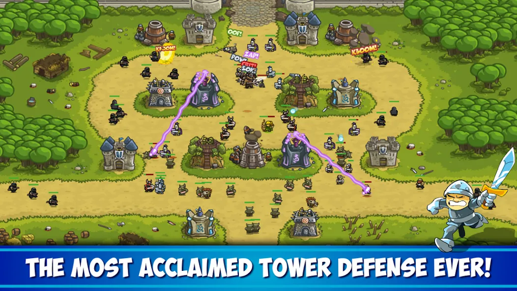 Скачать Kingdom Rush Tower Defense TD (Кингдом Раш) взлом на бесконечные деньги + мод меню screen 1