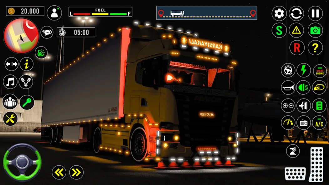 Скачать US Truck City Transport Sim 3d взлом на бесконечные деньги + мод меню screen 5