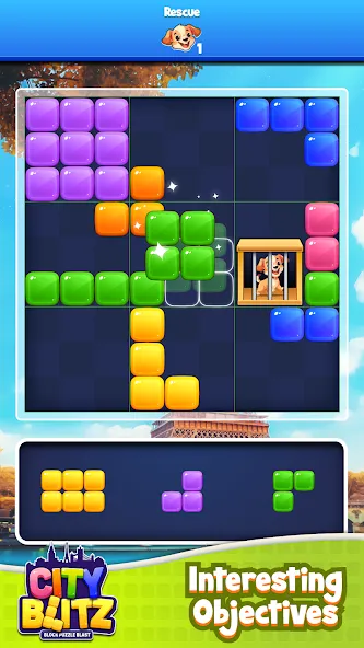 Скачать City Blitz-Block Puzzle Blast (Блок Головоломка Кинг) взлом на бесконечные деньги + мод меню screen 3