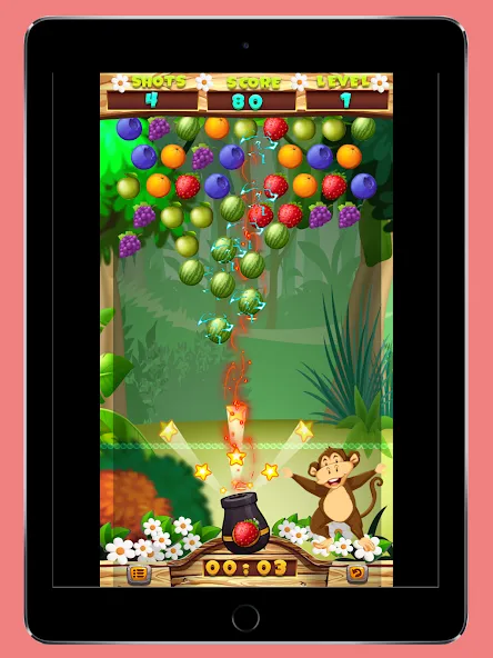 Скачать Fruits Shooter Pop (Фрутс Шутер Поп) взлом на бесконечные деньги + мод меню screen 4