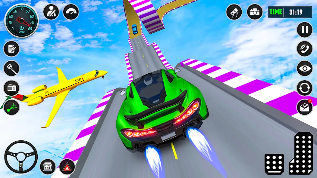 Скачать Ramp Car Stunt Racing Game (Крейзи Кар Стантс) взлом на бесконечные деньги + мод меню screen 3