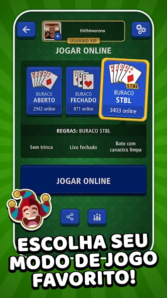 Скачать Buraco Jogatina: Card Games (Бурако Жогатина) взлом на бесконечные деньги + мод меню screen 3