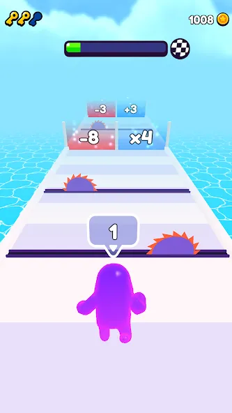 Скачать Join Blob Clash 3D: Mob Runner (Джойн Блоб Клаш 3D) взлом на бесконечные деньги + мод меню screen 1