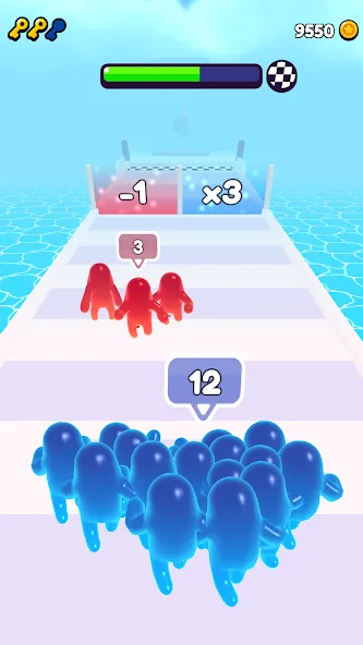 Скачать Join Blob Clash 3D: Mob Runner (Джойн Блоб Клаш 3D) взлом на бесконечные деньги + мод меню screen 3