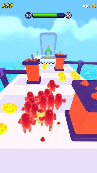 Скачать Join Blob Clash 3D: Mob Runner (Джойн Блоб Клаш 3D) взлом на бесконечные деньги + мод меню screen 4