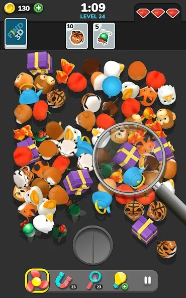 Скачать Find 3D — Match 3D Items (Файнд 3Д) взлом на бесконечные деньги + мод меню screen 3