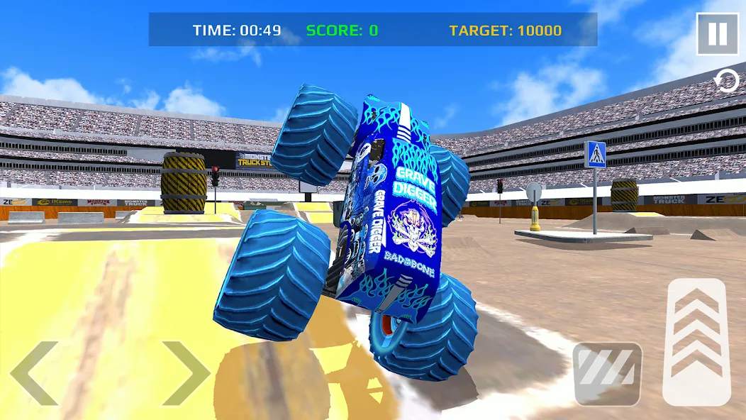 Скачать Car Games: Monster Truck Stunt (Монстртрак стант) взлом на бесконечные деньги + мод меню screen 3