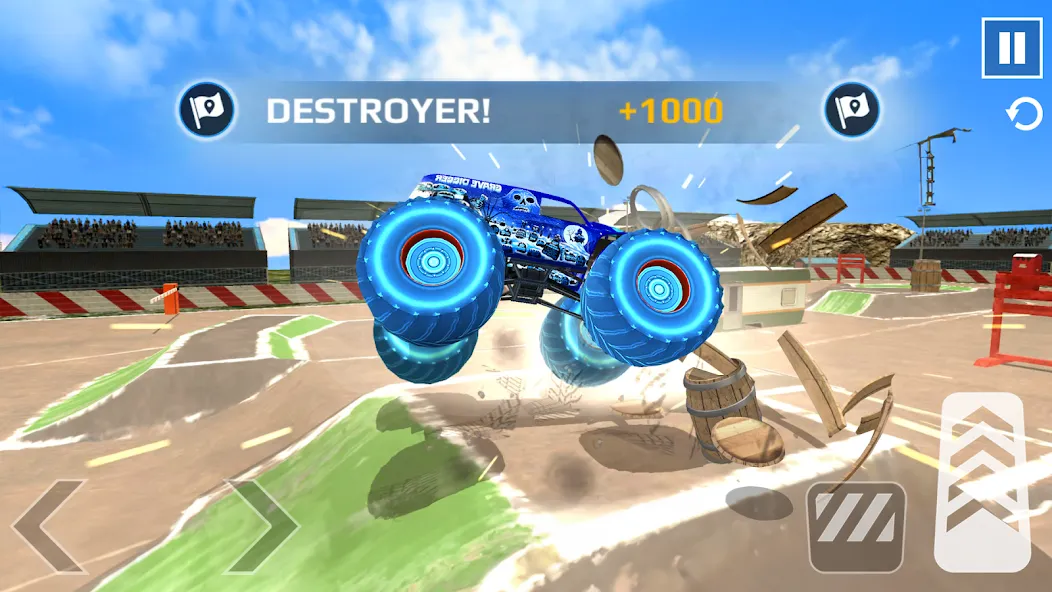 Скачать Car Games: Monster Truck Stunt (Монстртрак стант) взлом на бесконечные деньги + мод меню screen 4