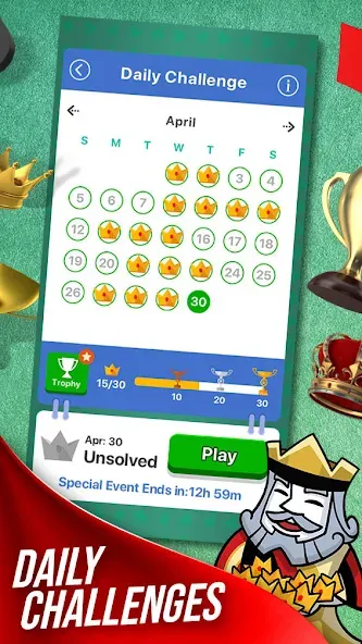 Скачать Solitaire + Card Game by Zynga взлом на бесконечные деньги + мод меню screen 2