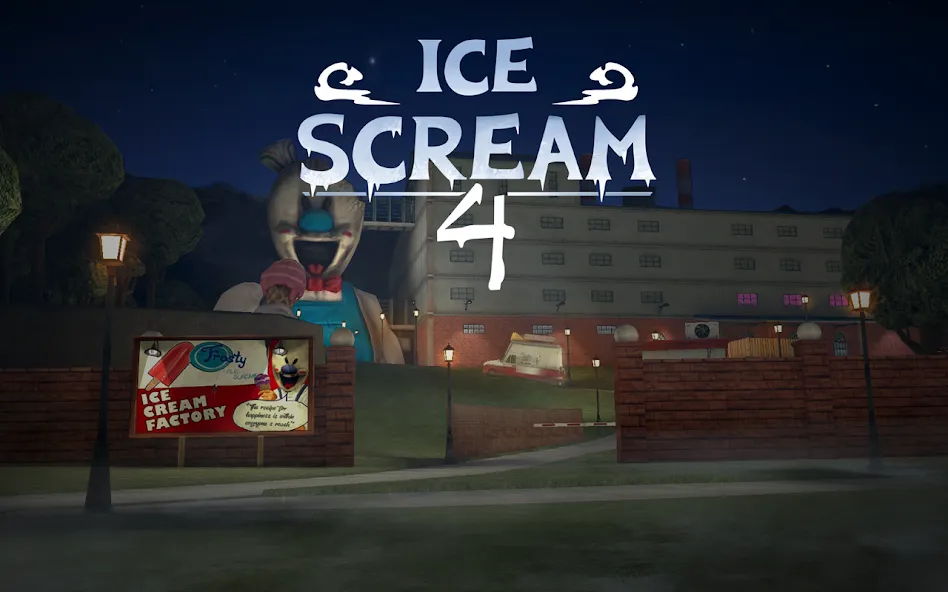 Скачать Ice Scream 4: Rod's Factory (Айс Скрим 4) взлом на бесконечные деньги + мод меню screen 1