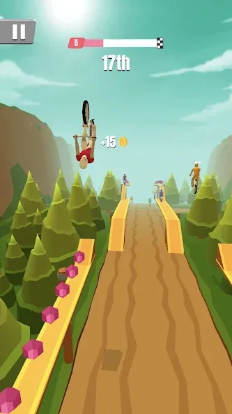 Скачать Bike Rush (Байк Раш) взлом на бесконечные деньги + мод меню screen 3