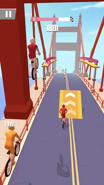 Скачать Bike Rush (Байк Раш) взлом на бесконечные деньги + мод меню screen 4