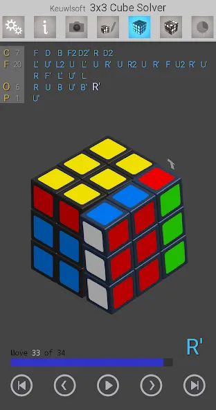 Скачать 3×3 Cube Solver (х3 кубик решатель) взлом на бесконечные деньги + мод меню screen 1