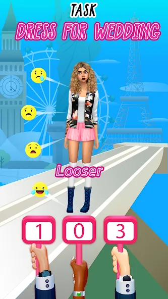 Скачать Fashion Battle — Girl Dress Up взлом на бесконечные деньги + мод меню screen 3