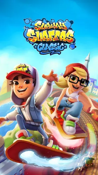 Скачать Subway Surfers (абвей Серферс) взлом на бесконечные деньги + мод меню screen 1