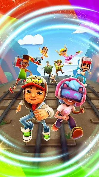 Скачать Subway Surfers (абвей Серферс) взлом на бесконечные деньги + мод меню screen 5