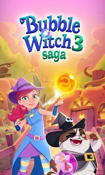 Скачать Bubble Witch 3 Saga (Бабл Витч 3 Сага) взлом на бесконечные деньги + мод меню screen 5