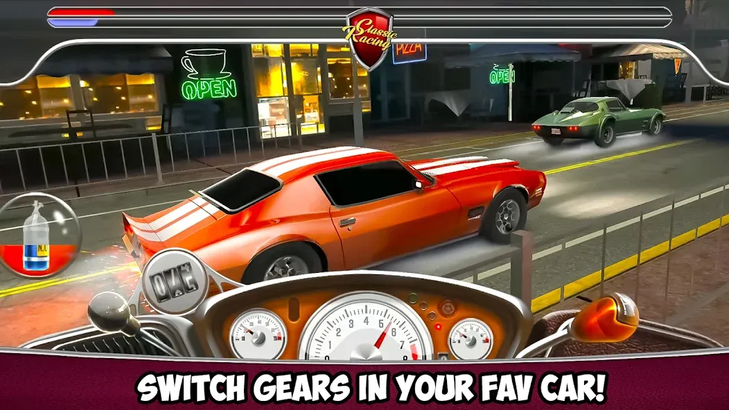 Скачать Classic Drag Racing Car Game (Классическая игра на гонках драгрейсинга) взлом на бесконечные деньги + мод меню screen 3