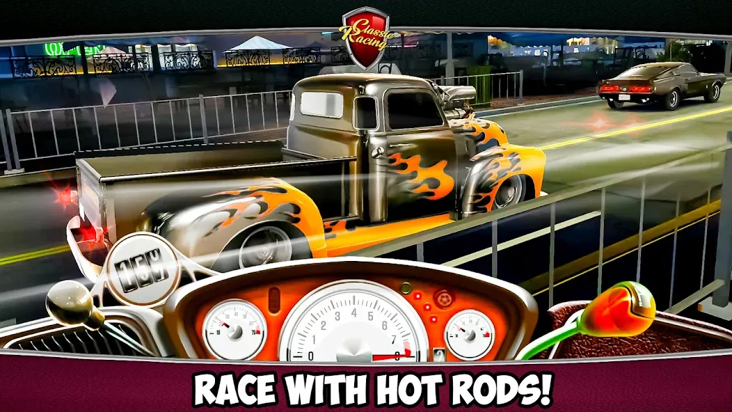 Скачать Classic Drag Racing Car Game (Классическая игра на гонках драгрейсинга) взлом на бесконечные деньги + мод меню screen 5