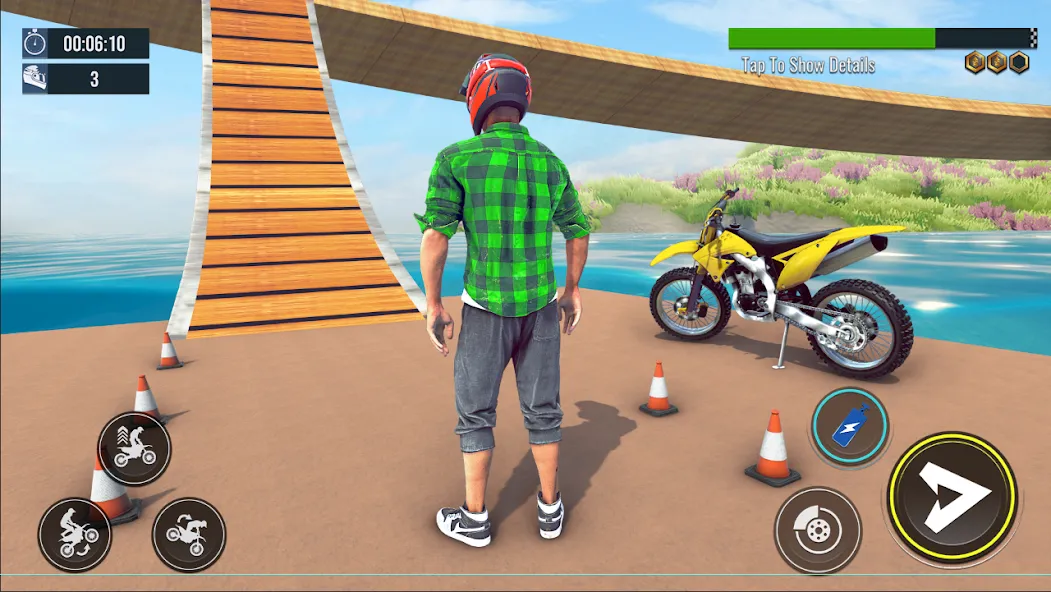 Скачать Bike Stunt : Motorcycle Game взлом на бесконечные деньги + мод меню screen 1