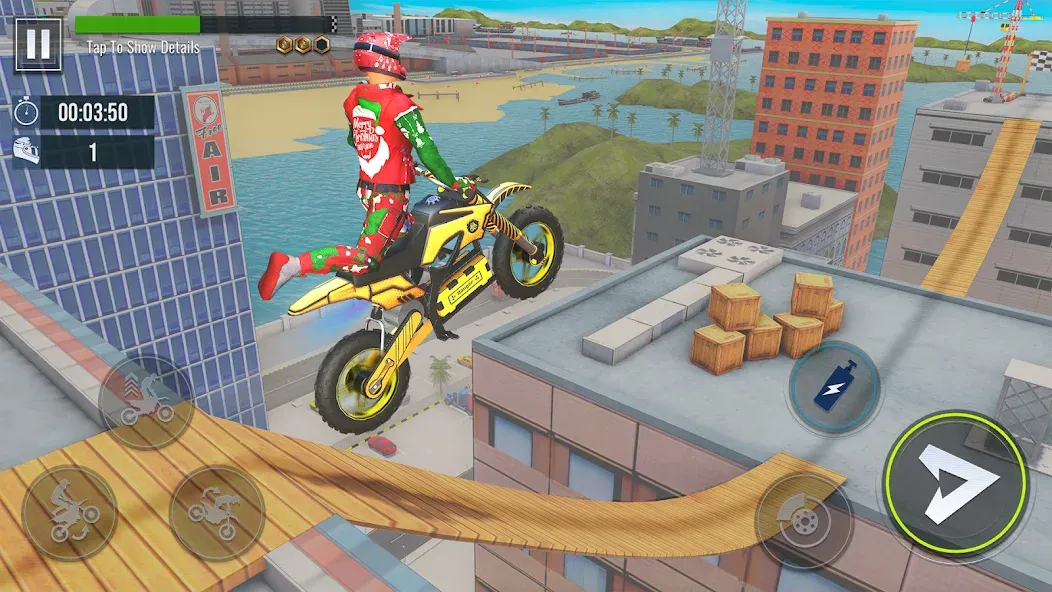 Скачать Bike Stunt : Motorcycle Game взлом на бесконечные деньги + мод меню screen 2