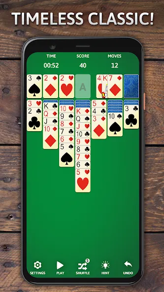 Скачать Solitaire Classic Era Games взлом на бесконечные деньги + мод меню screen 1