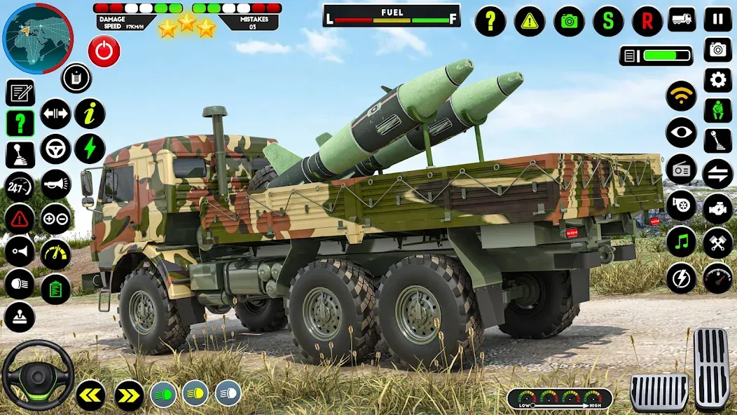 Скачать Army Truck Transporter Game 3D взлом на бесконечные деньги + мод меню screen 3