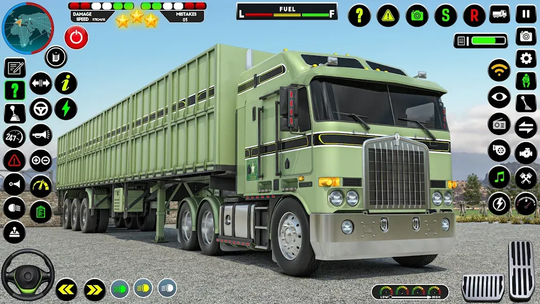 Скачать Army Truck Transporter Game 3D взлом на бесконечные деньги + мод меню screen 5