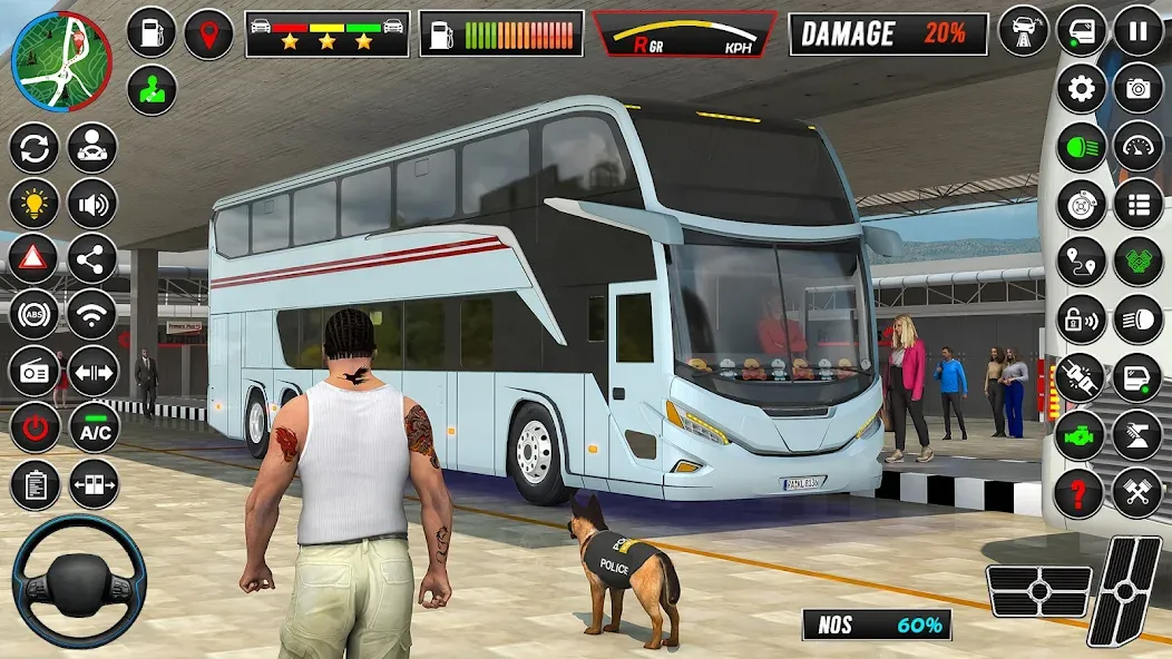 Скачать City Coach Bus Driver Games 3D взлом на бесконечные деньги + мод меню screen 3