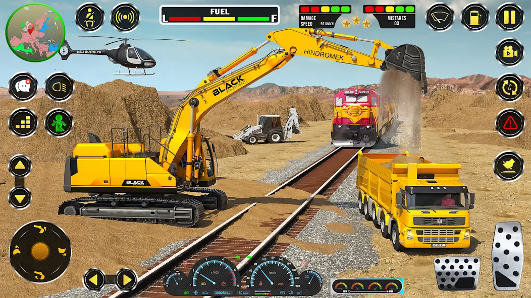 Скачать Real JCB Construction Games 3D взлом на бесконечные деньги + мод меню screen 2