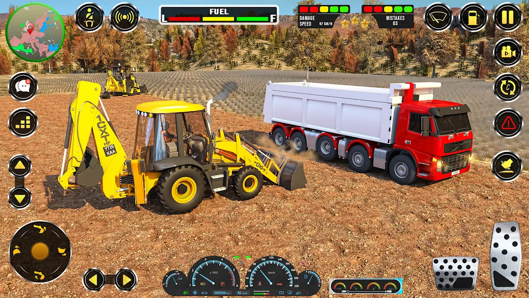 Скачать Real JCB Construction Games 3D взлом на бесконечные деньги + мод меню screen 3