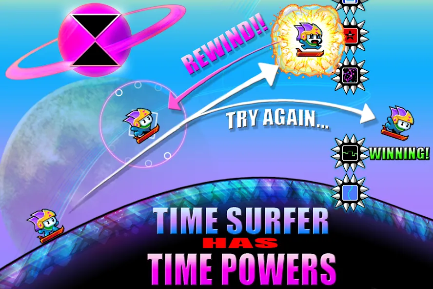 Скачать Time Surfer (Тайм Серфер) взлом на бесконечные деньги + мод меню screen 2