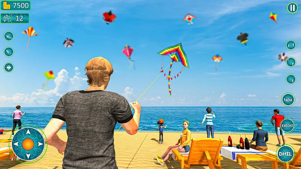 Скачать Kite Basant: Kite Flying Games взлом на бесконечные деньги + мод меню screen 1