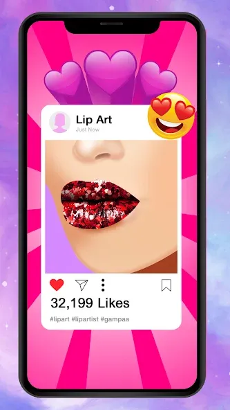 Скачать Lip Art Makeup Beauty Game взлом на бесконечные деньги + мод меню screen 2