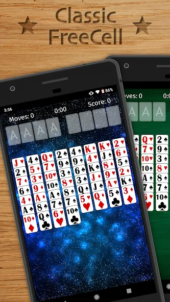 Скачать FreeCell Solitaire Classic (Фрисел Солитер Классик) взлом на бесконечные деньги + мод меню screen 1