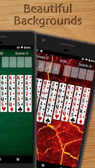 Скачать FreeCell Solitaire Classic (Фрисел Солитер Классик) взлом на бесконечные деньги + мод меню screen 2