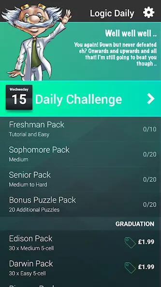 Скачать Logic Puzzles Daily — Solve Lo (Лоджик Пазлз Дейли) взлом на бесконечные деньги + мод меню screen 2