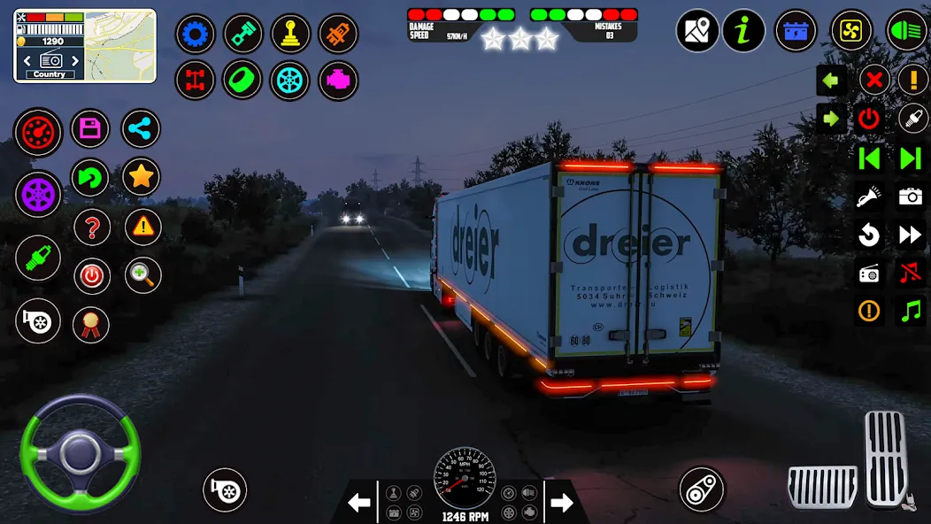 Скачать City Truck Simulator 2023 взлом на бесконечные деньги + мод меню screen 3