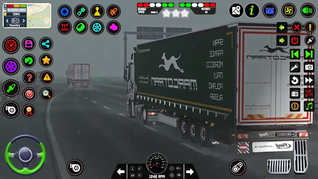 Скачать City Truck Simulator 2023 взлом на бесконечные деньги + мод меню screen 5