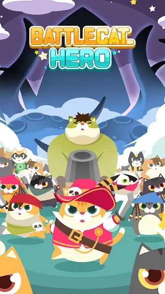 Скачать Battle Cat Hero (Баттл Кэт Герой) взлом на бесконечные деньги + мод меню screen 1