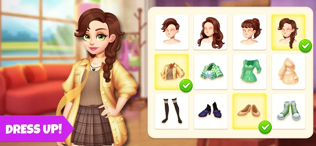 Скачать Makeover Blast: Dressup Salon (Мейковер Бласт) взлом на бесконечные деньги + мод меню screen 3