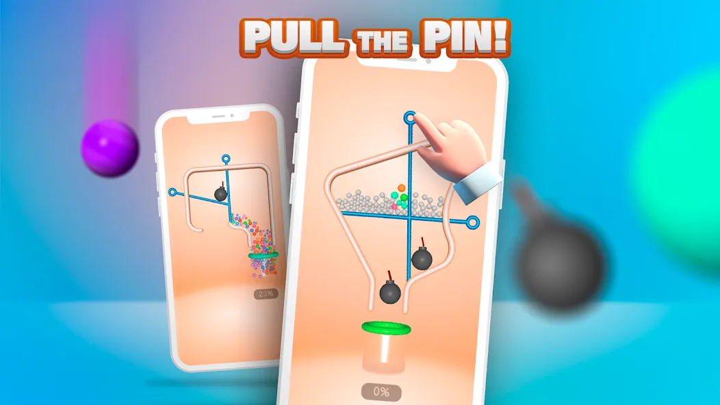 Скачать Pull the Pin (Пул зе пин) взлом на бесконечные деньги + мод меню screen 5