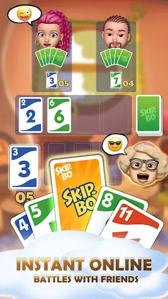 Скачать Skip-Bo (кип) взлом на бесконечные деньги + мод меню screen 2