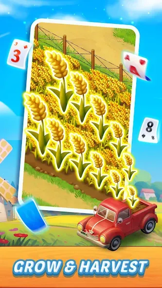 Скачать Solitaire Farm Adventure (Солитер) взлом на бесконечные деньги + мод меню screen 5